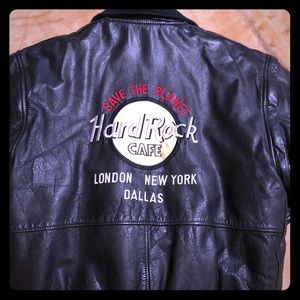 HARDROCK CAFE LEATHER JACKET